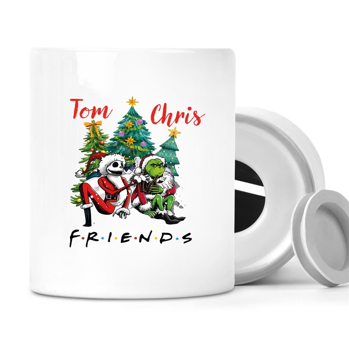 Spardose mit Wunschname Weihnachten Grinch 6 Personalisiert