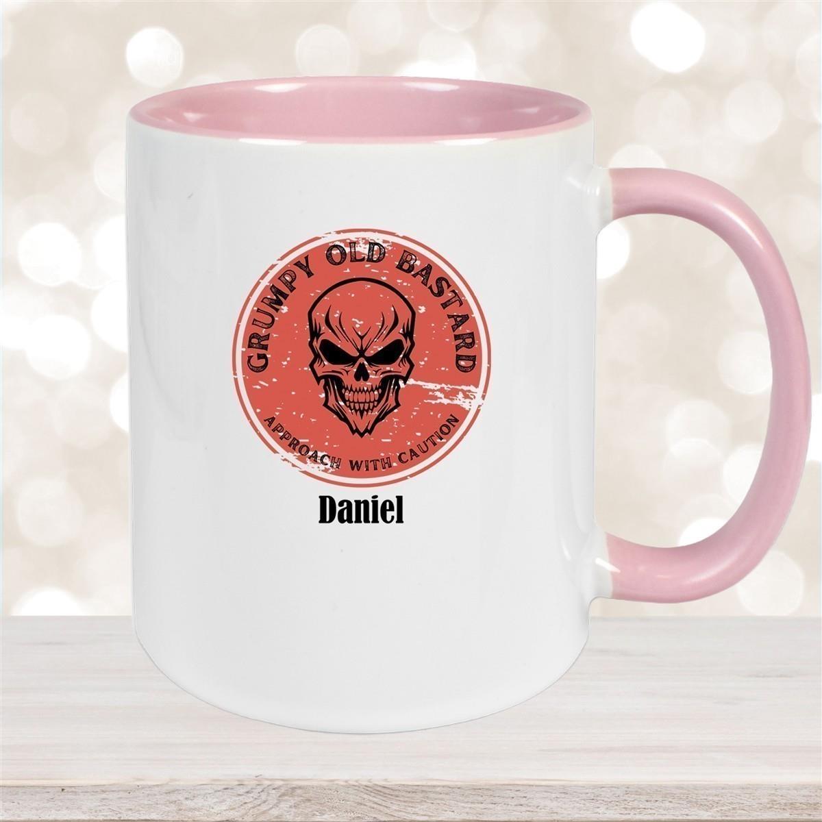 Tasse Wunschname Grumpy Old Bastard Keramik versch. Farben