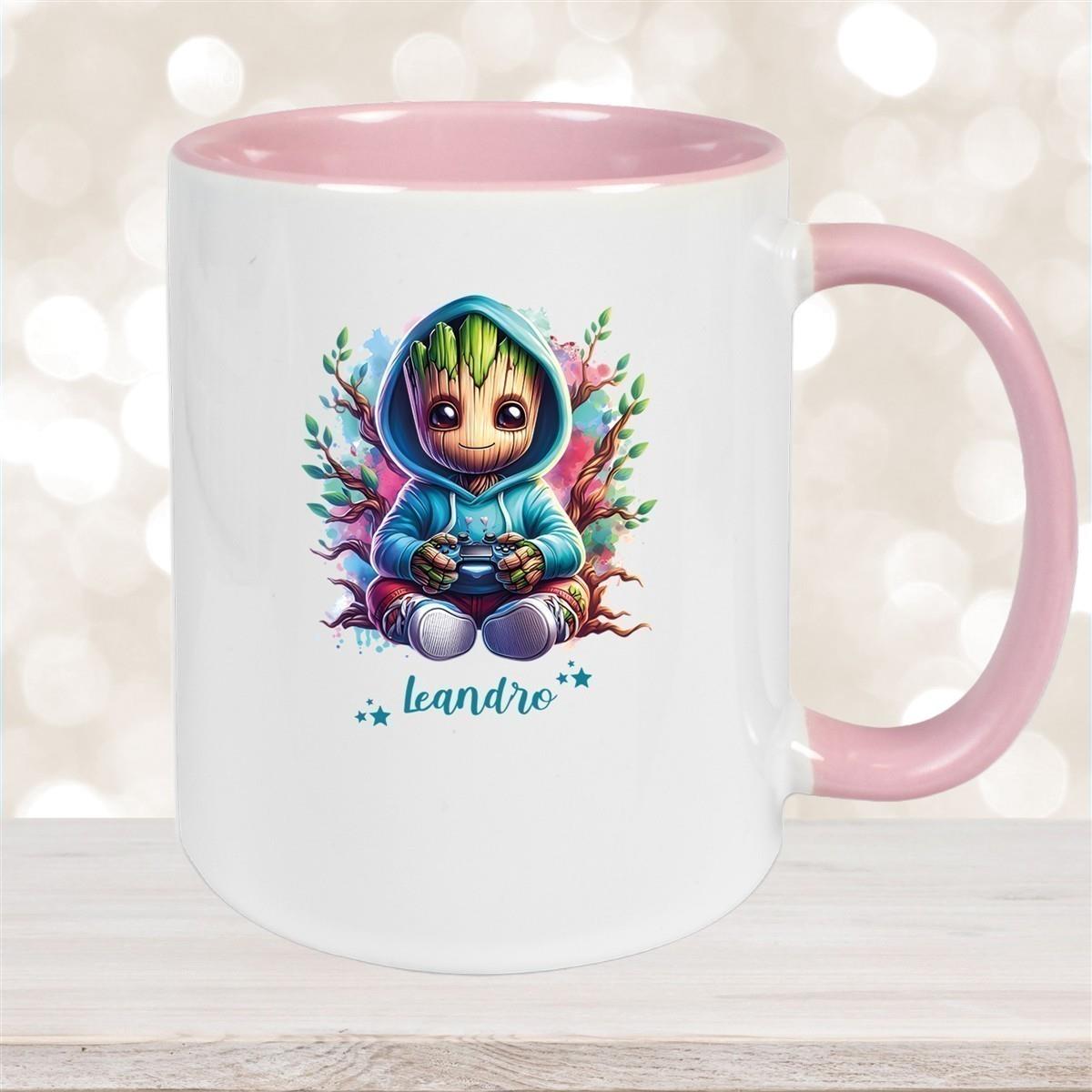 Tasse Wunschname Baby-Groot 6 Keramik Kinderbecher personalisiert versch. Farben
