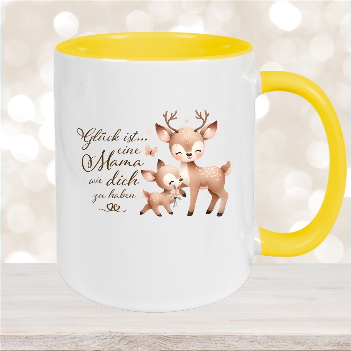 Tasse Muttertag #7 Keramik Gelb