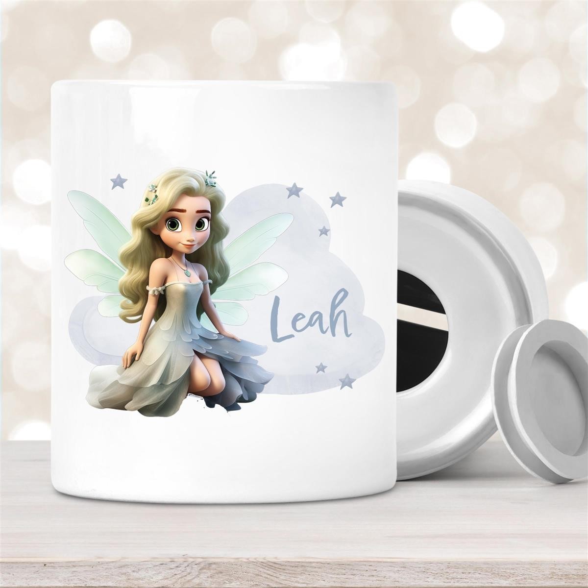 Spardose mit Wunschname Fee #4 personalisiert Spardose mit Wunschname Fee #4 personalisiert