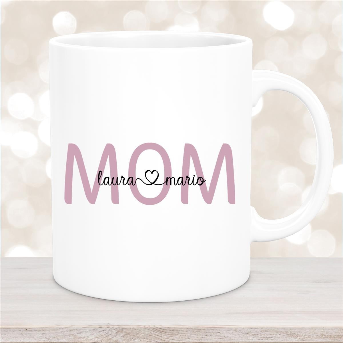 Tasse Muttertag #2 Wunschnamen Keramik Personalisiert Weiß Tasse Muttertag #2 Wunschnamen Keramik Personalisiert Weiß