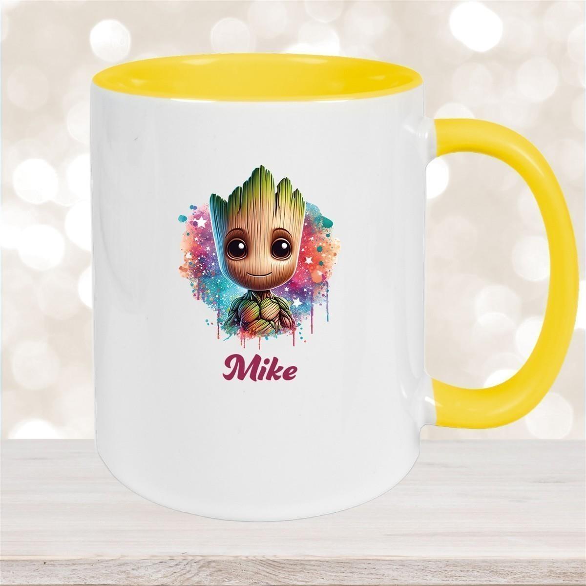 Tasse Baby-Groot 4 Wunschname Keramik Kinderbecher personalisiert versch. Farben
