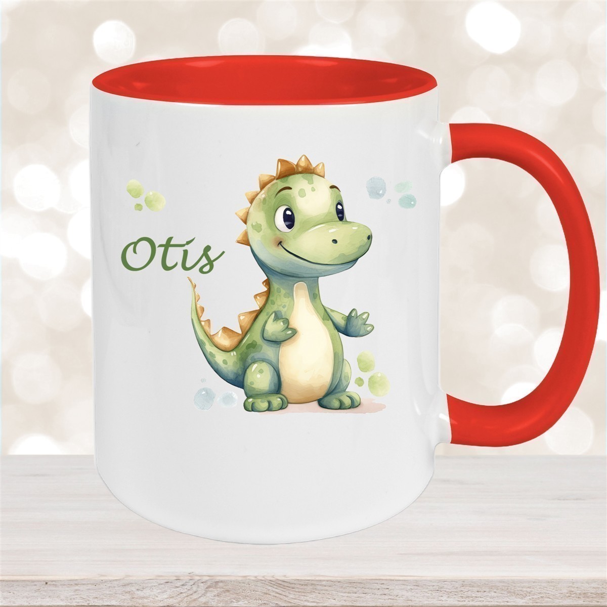 Tasse Wunschname Dino # 1 Keramik Kinderbecher versch. Farben