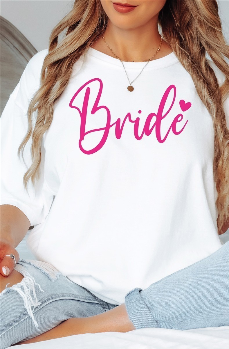 T-Shirt Bride #01 – Damen-Shirt für den Junggesellinnenabschied Bride-Weiß-XXL