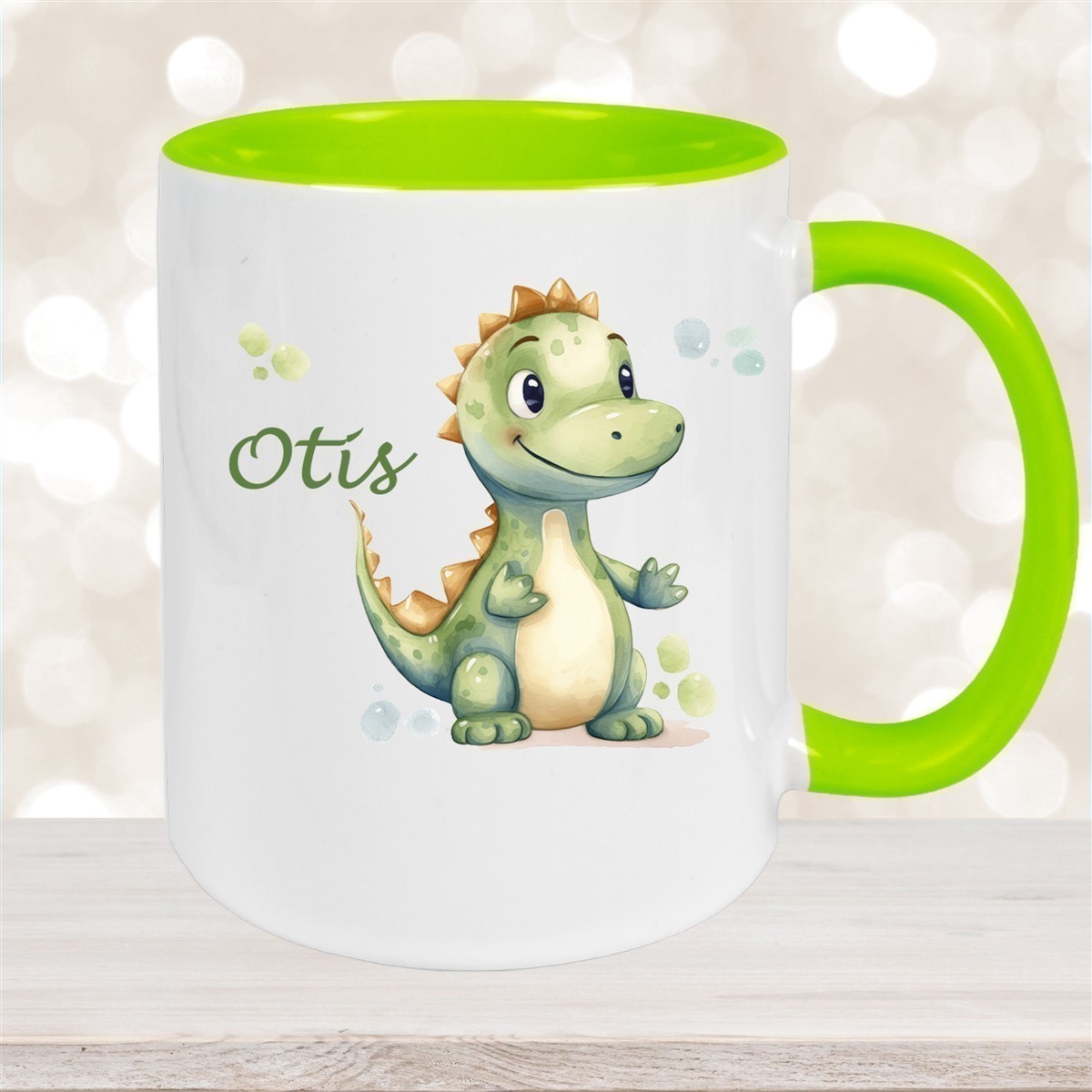 Tasse Wunschname Dino # 1 Keramik Kinderbecher versch. Farben