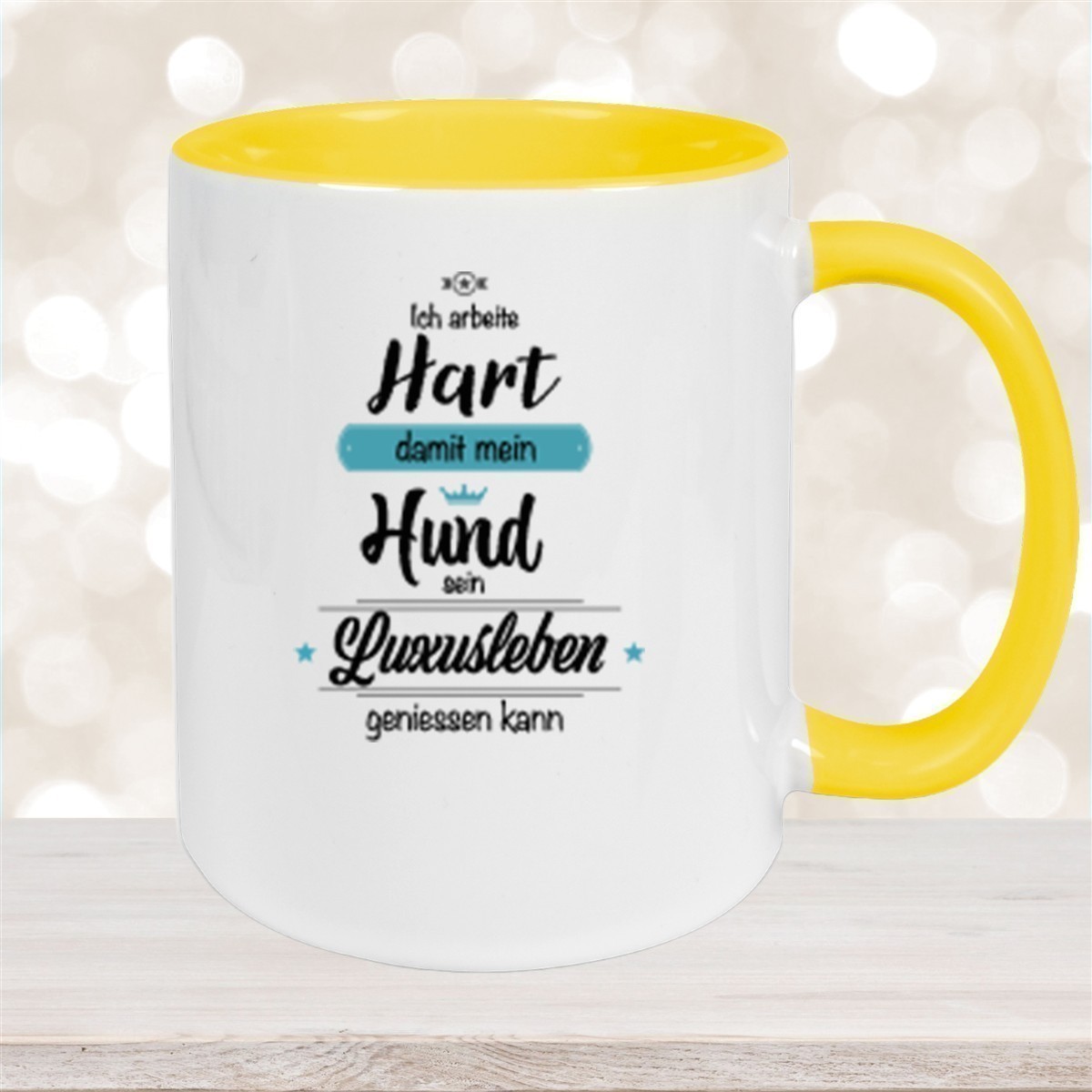 Tasse Spruch-Hund #1 Keramik versch. Farben