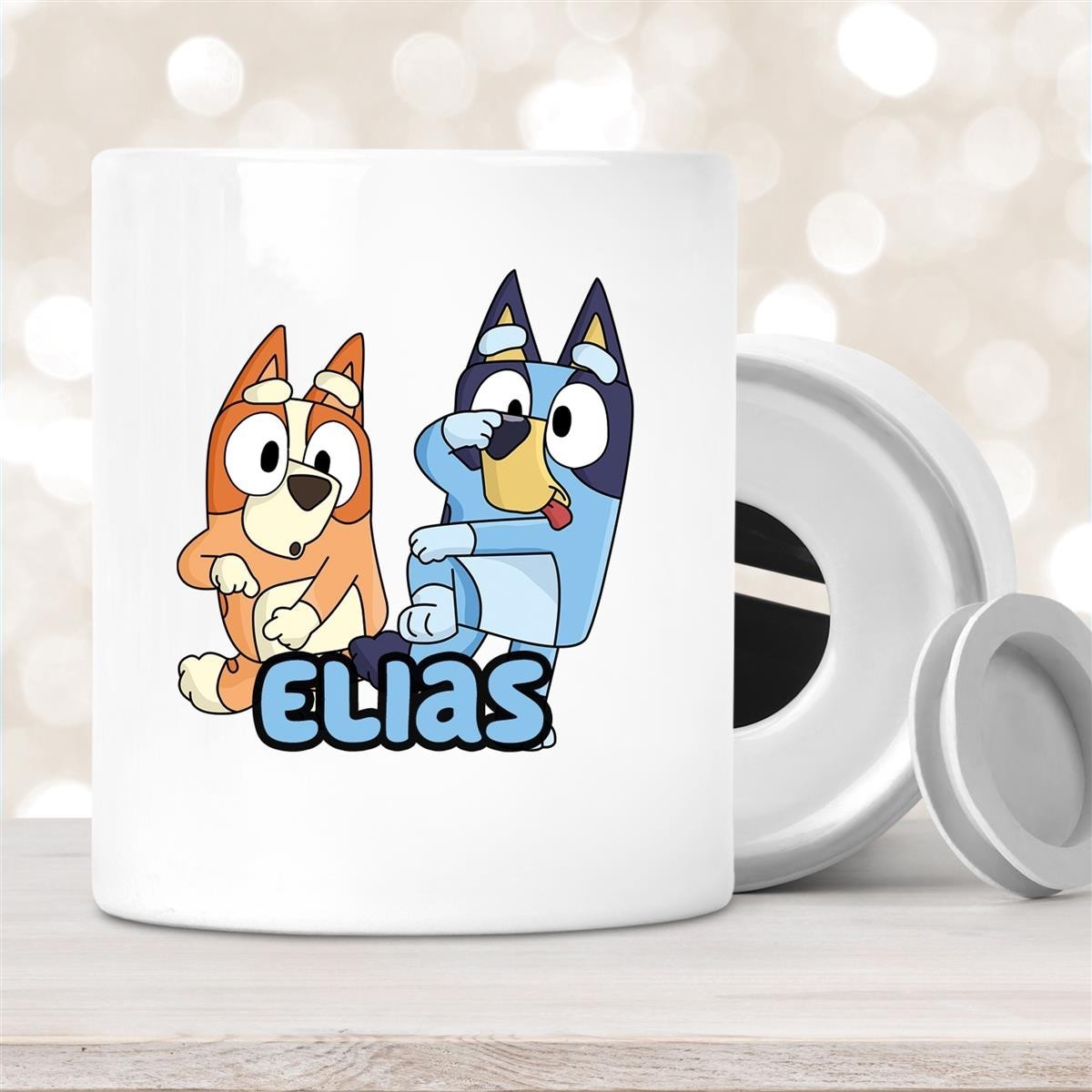 Spardose mit Wunschname Bluey #3 personalisiert