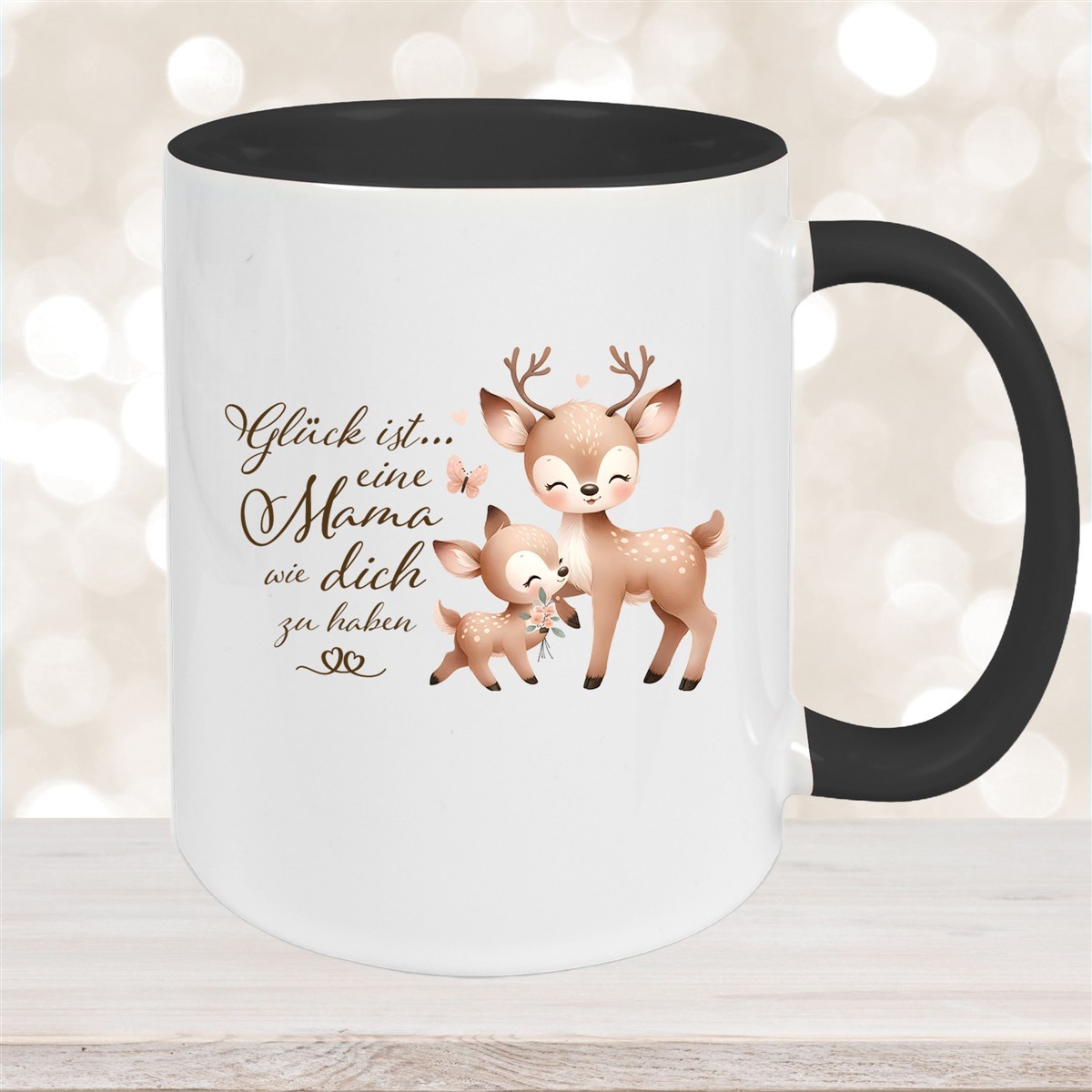 Tasse Muttertag #7 Keramik Schwarz