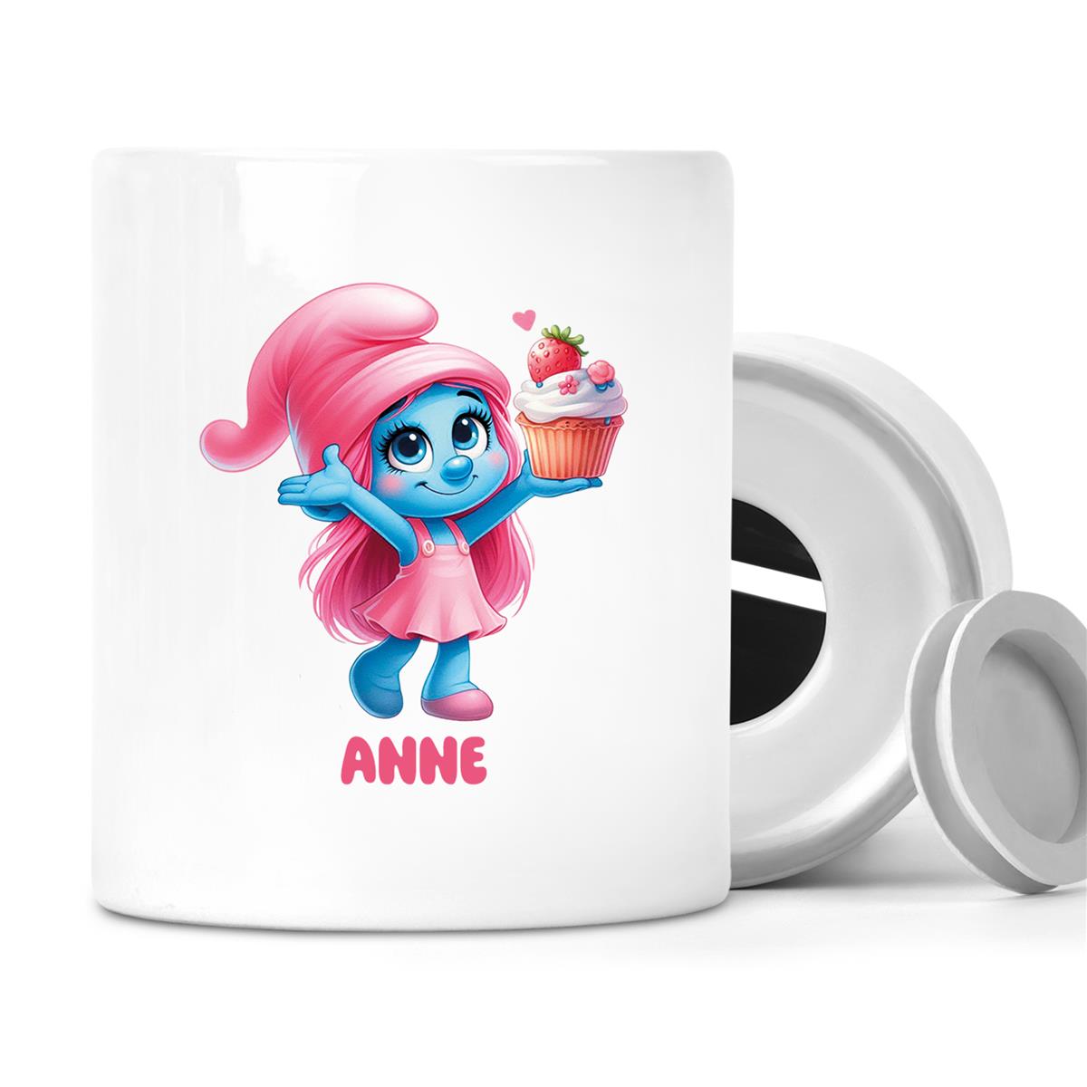 Spardose Schlumpf 2 Wunschname personalisiert