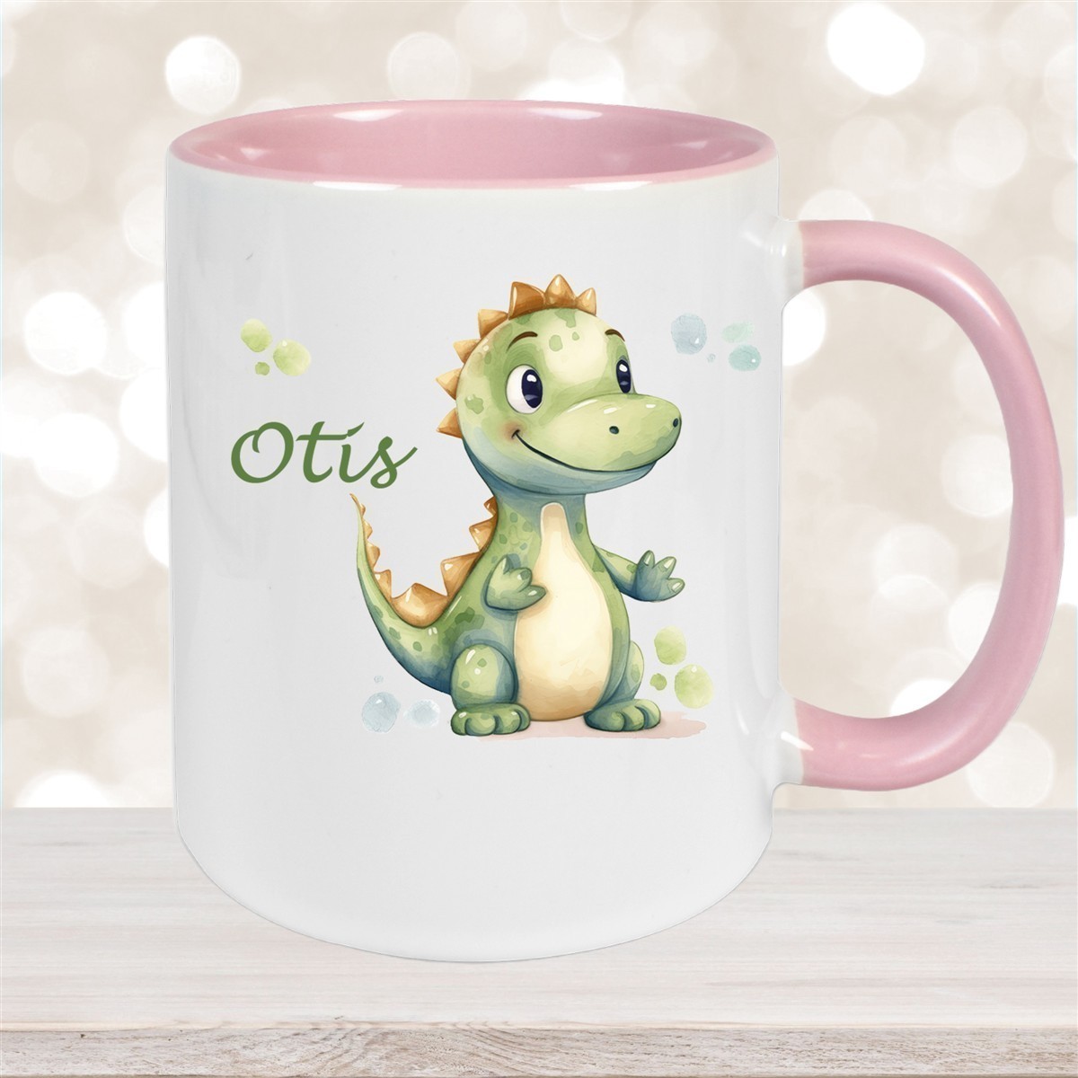Tasse Wunschname Dino # 1 Keramik Kinderbecher versch. Farben