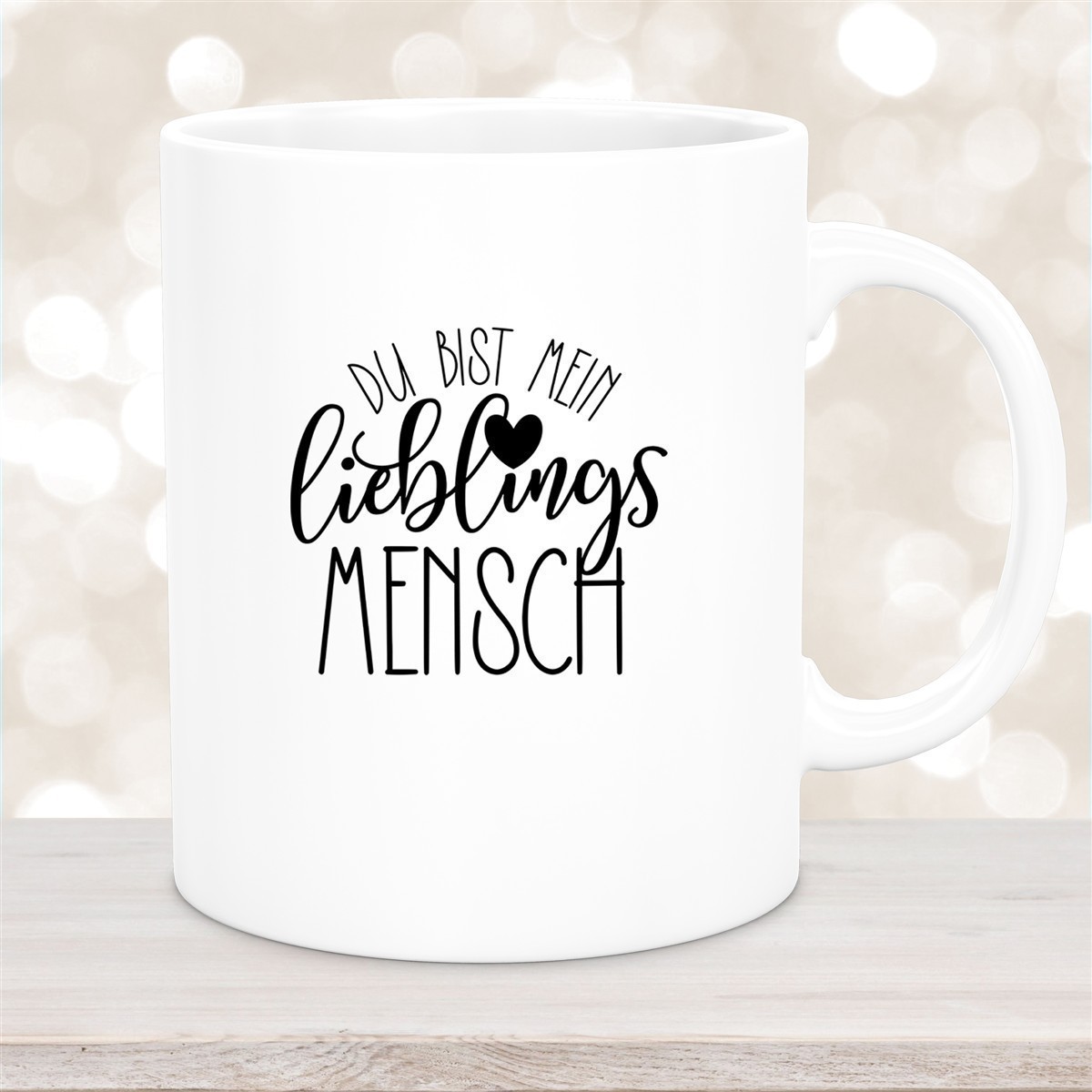 Tasse Spruch "Lieblingsmensch" Valentinstag #19 Keramik Weiß Tasse Spruch "Lieblingsmensch" Valentinstag #19 Keramik versch. Farben