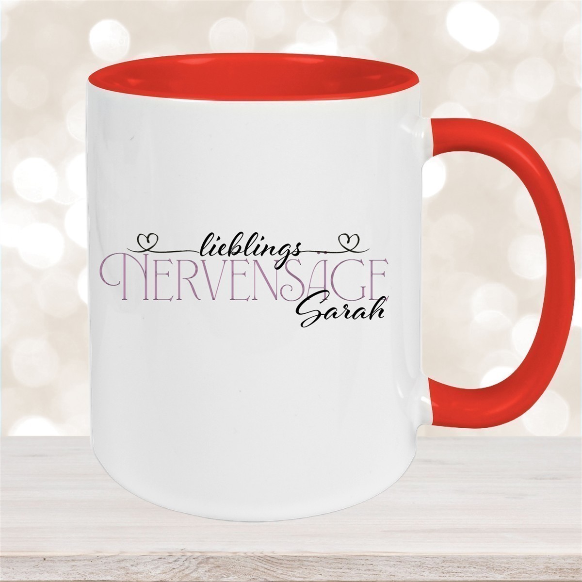 Tasse Wunschname Lieblings-Nervensäge #1 personalisiert Keramik Becher versch. Farben