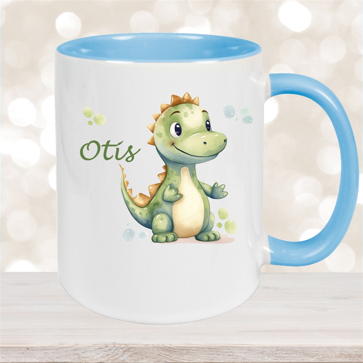 Tasse Wunschname Dino # 1 Keramik Kinderbecher versch. Farben