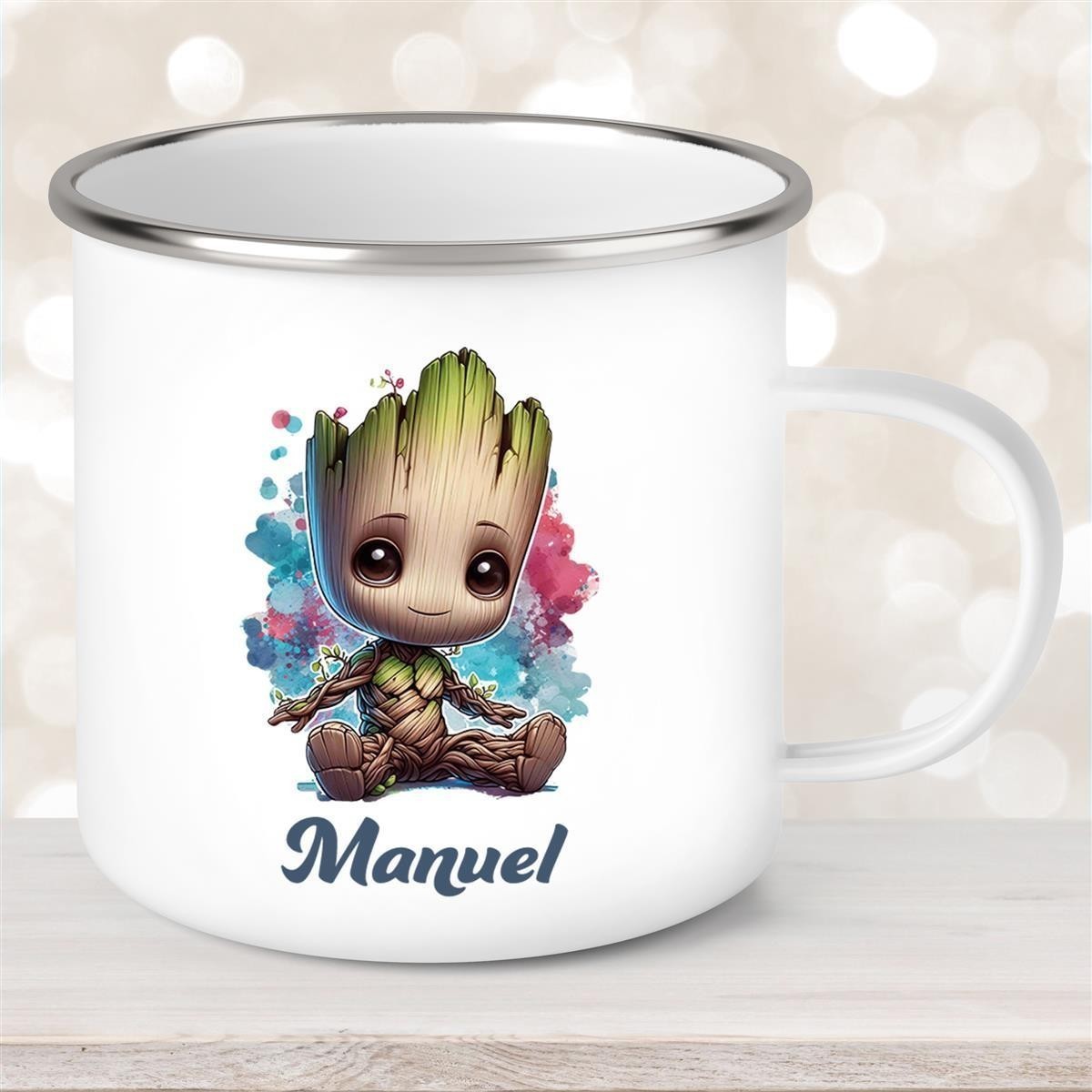 Tasse Baby-Groot #1 Wunschname Emaille Kinderbecher personalisiert Tasse Baby-Groot #1 Wunschname Emaille Kinderbecher personalisiert