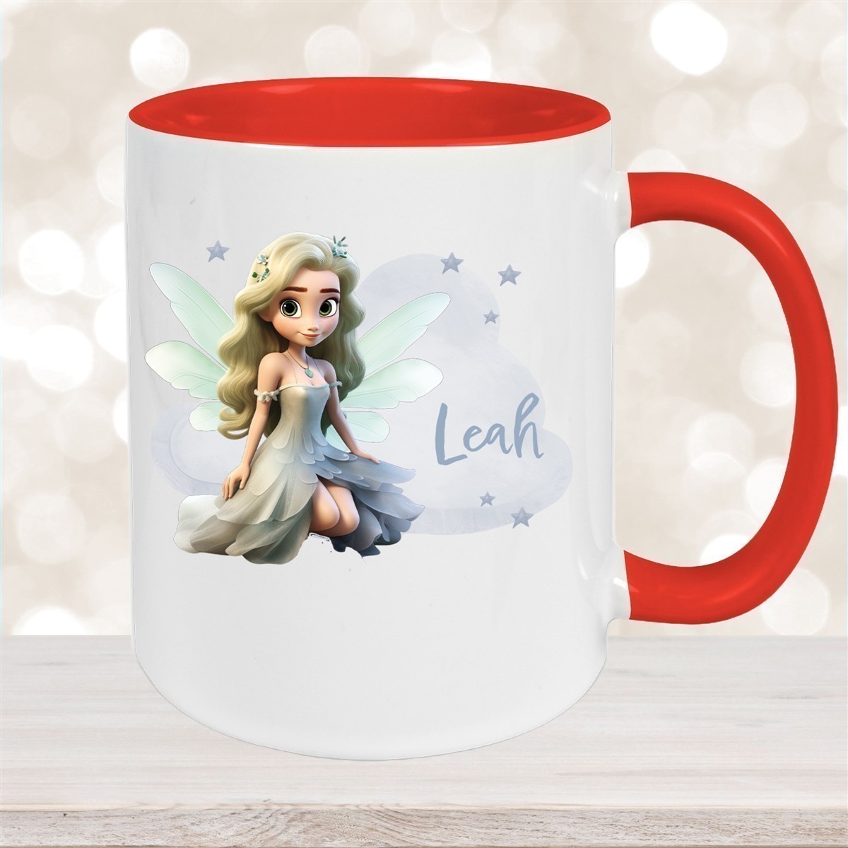 Tasse Fee #4 Wunschname Keramik Kinderbecher personalisiert versch. Farben