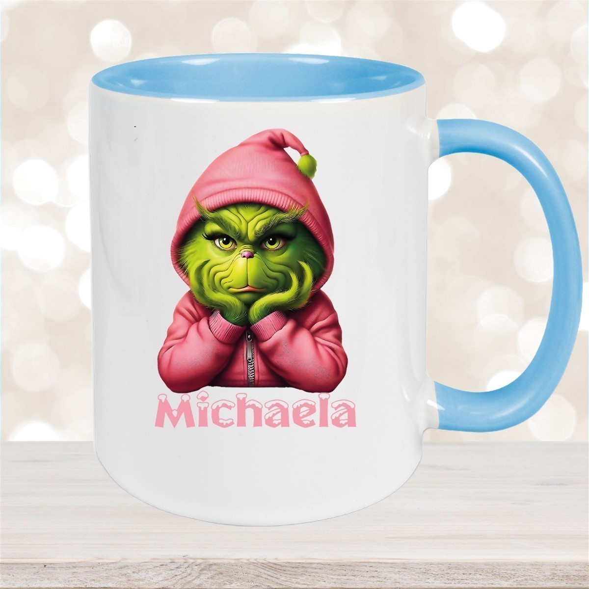 Tasse Wunschname Weihnachten Grinch #10 Keramik Kinderbecher versch. Farben