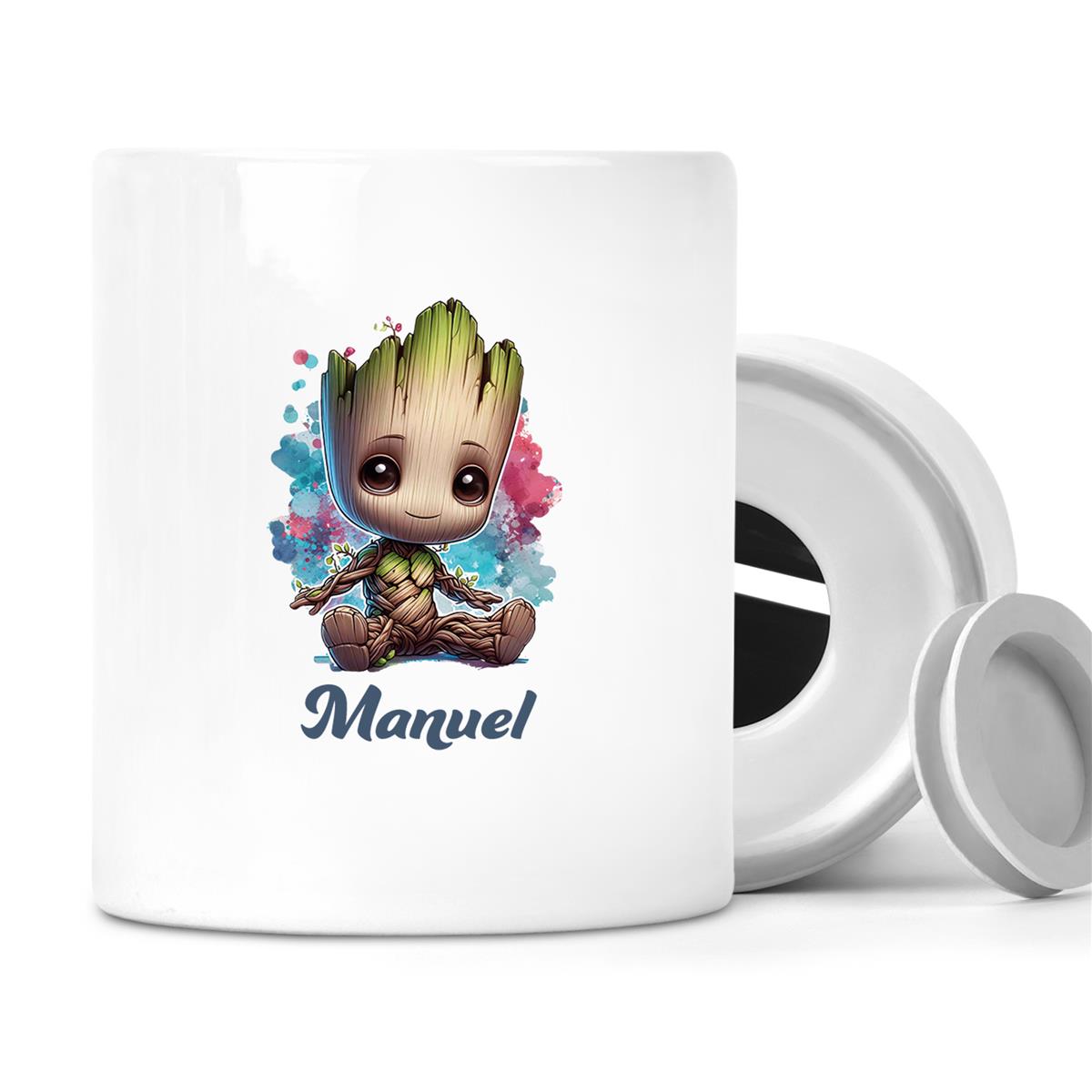 Spardose mit Wunschname Baby-Groot 1 personalisiert