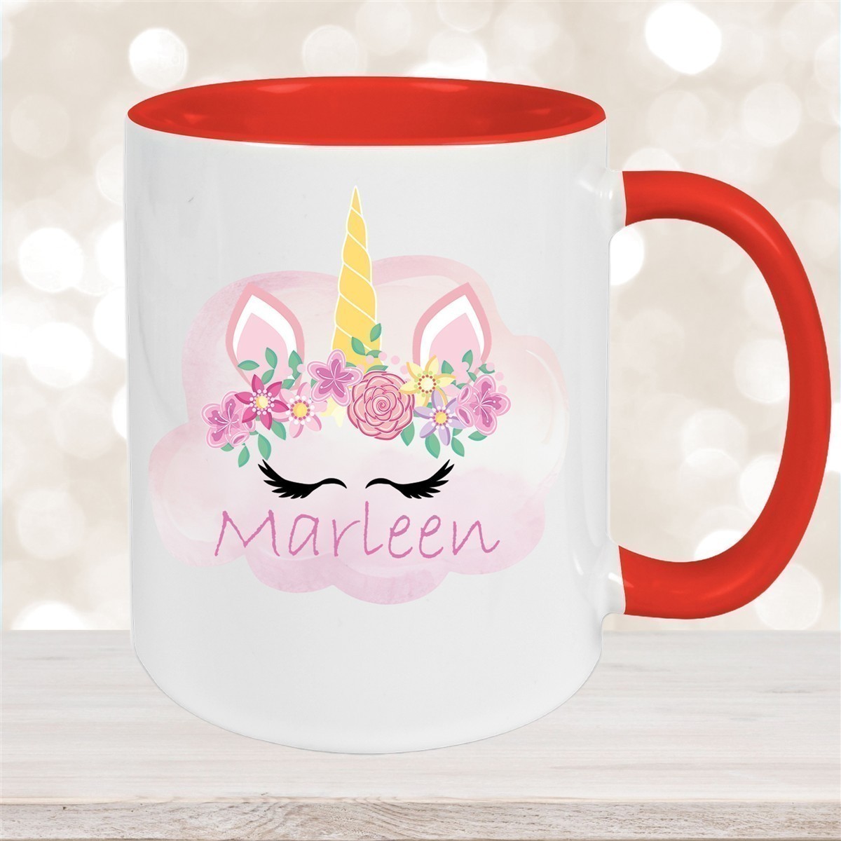 Tasse Einhorn #5 Wunschname Keramik Kinderbecher personalisiert versch. Farben