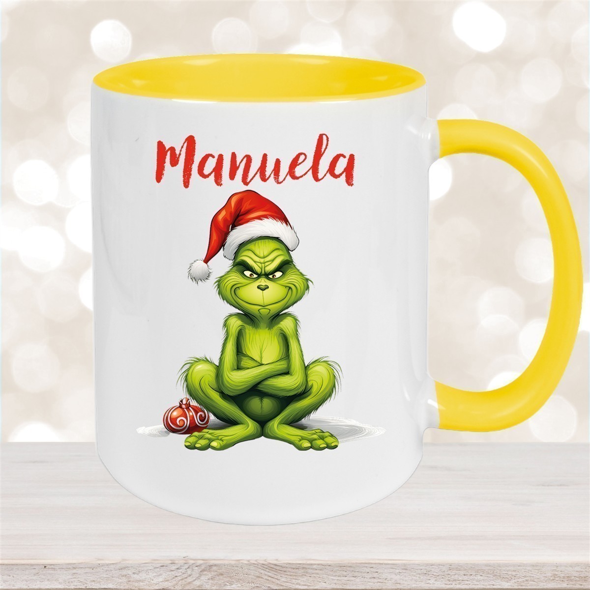 Tasse Wunschname Weihnachten Grinch #4 Keramik Kinderbecher versch. Farben