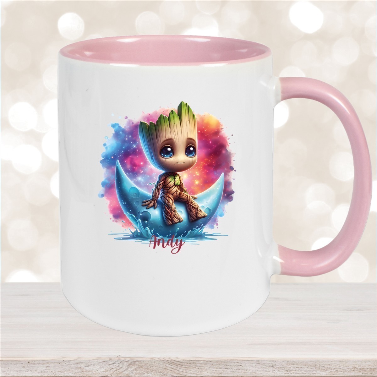 Tasse Wunschname Baby-Groot #7 Keramik Kinderbecher personalisiert versch. Farben