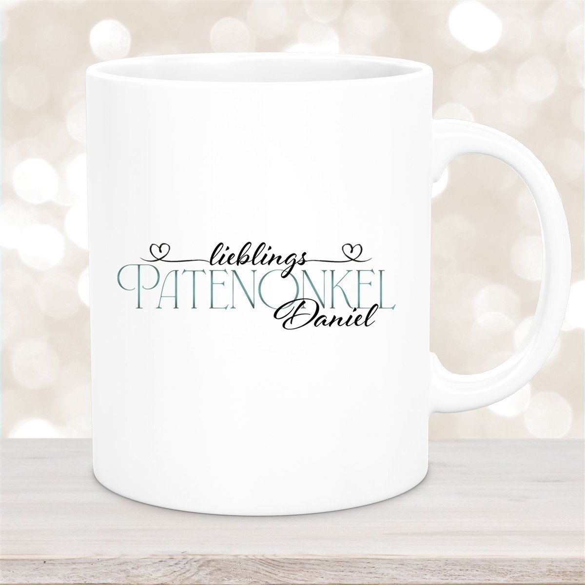 Tasse Wunschname Lieblings-Patenonkel #1 personalisiert Keramik Becher versch. Farben