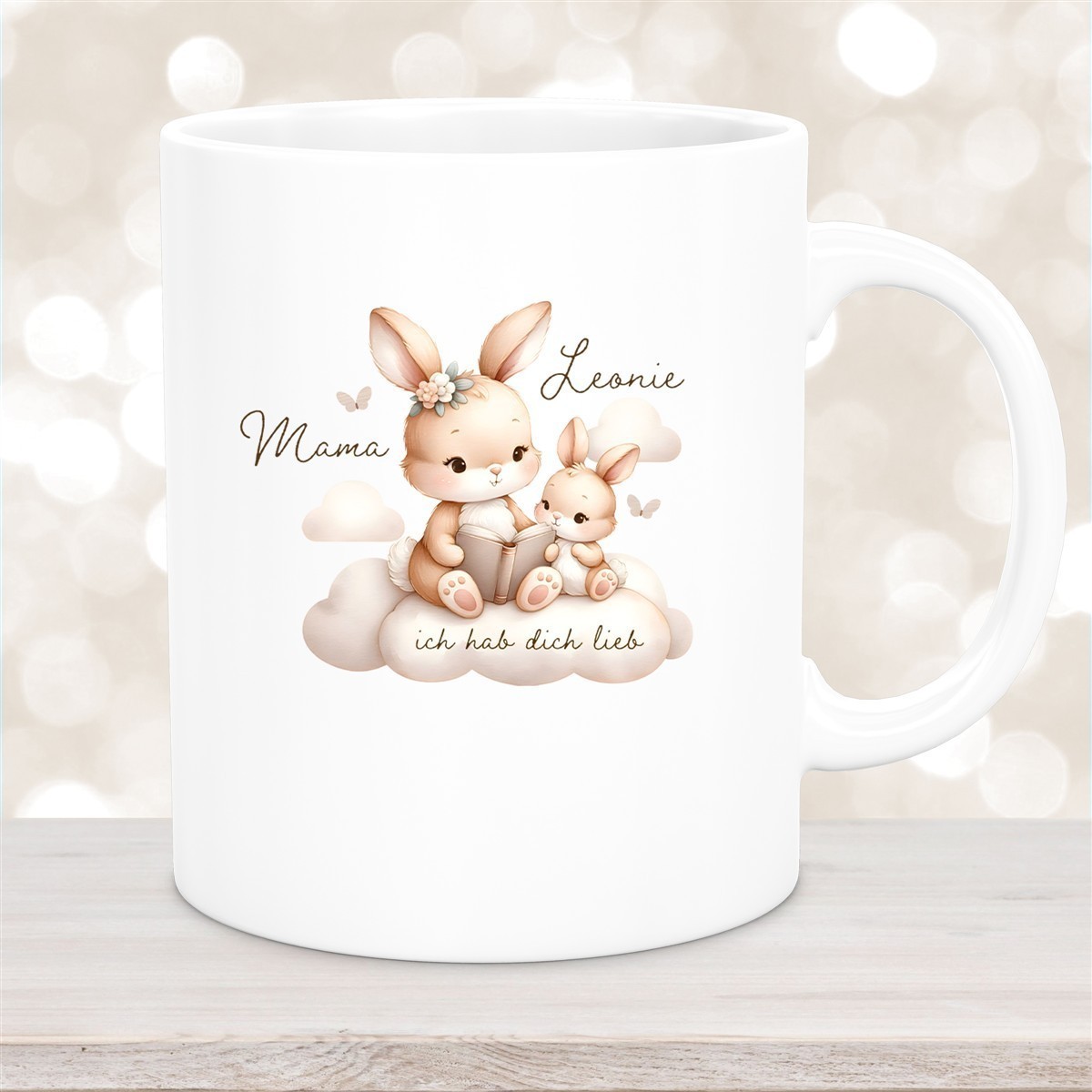Tasse Muttertag #6 Wunschnamen Keramik Personalisiert versch. Farben