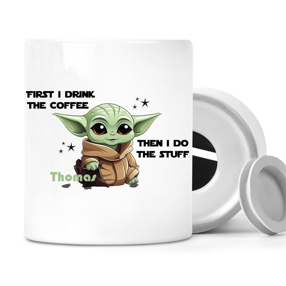 Spardose Baby-Yoda 3 Wunschname personalisiert