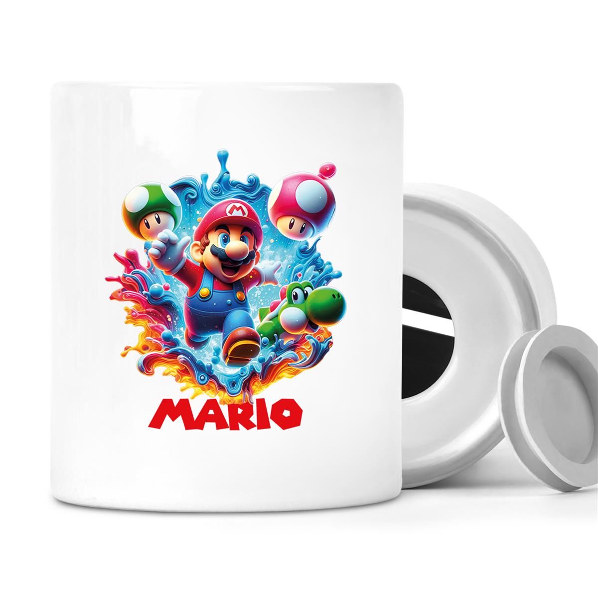 Spardose Super Mario 8 Wunschname personalisiert