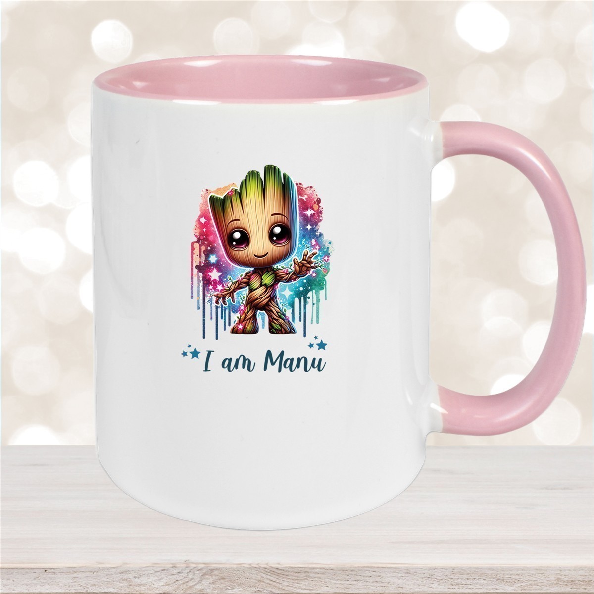 Tasse Wunschname Baby-Groot #5 Keramik Kinderbecher personalisiert versch. Farben