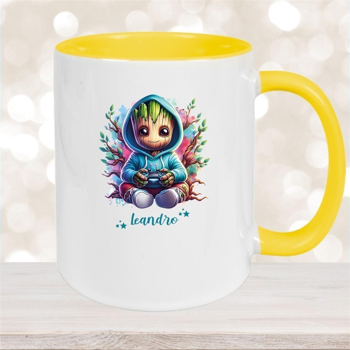 Tasse Wunschname Baby-Groot 6 Keramik Kinderbecher personalisiert versch. Farben