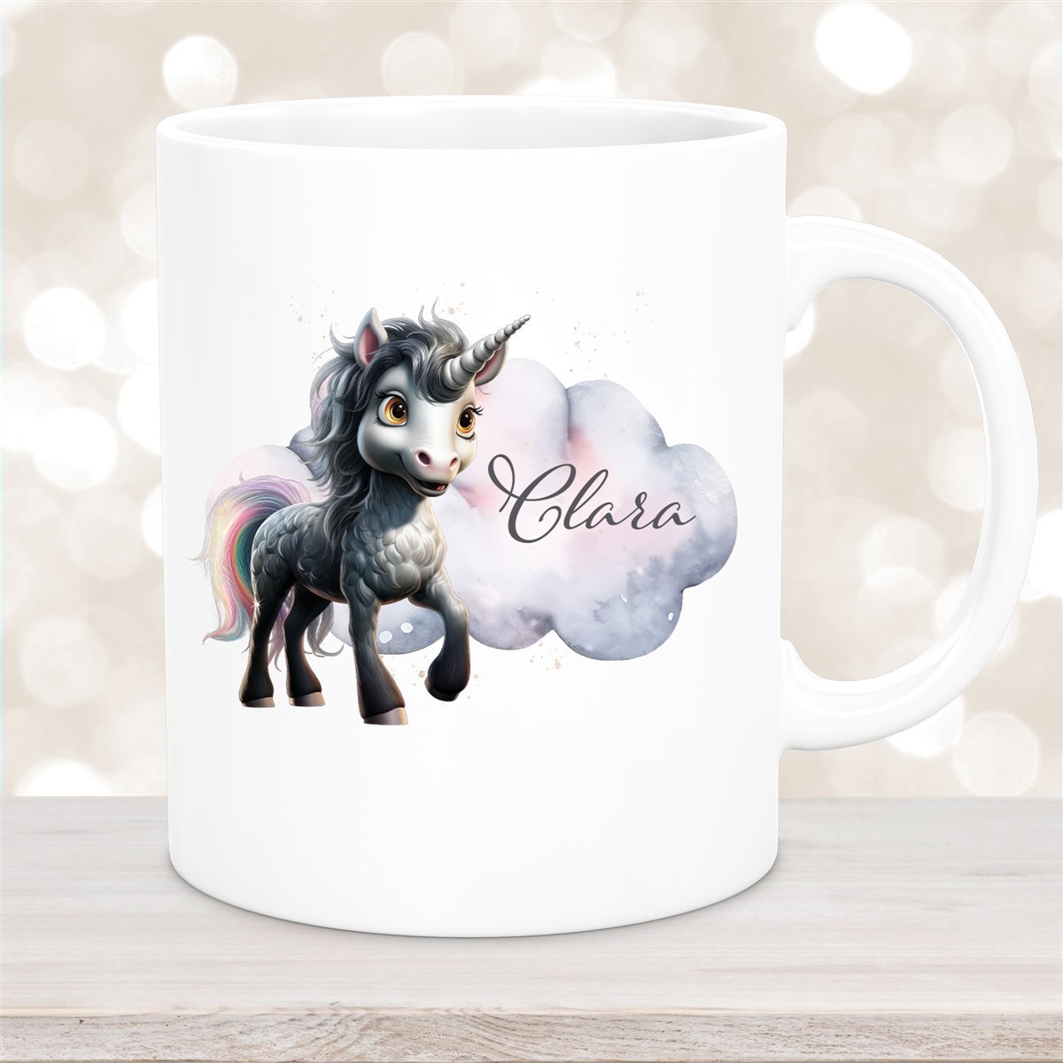 Tasse Einhorn #7 Wunschname Keramik Kinderbecher personalisiert versch. Farben