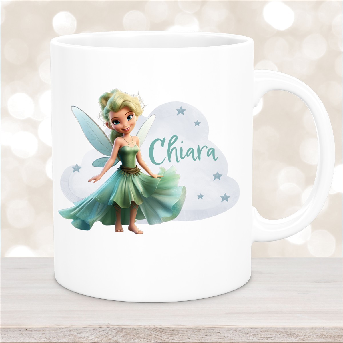 Tasse Fee #5 Wunschname Keramik Kinderbecher personalisiert versch. Farben