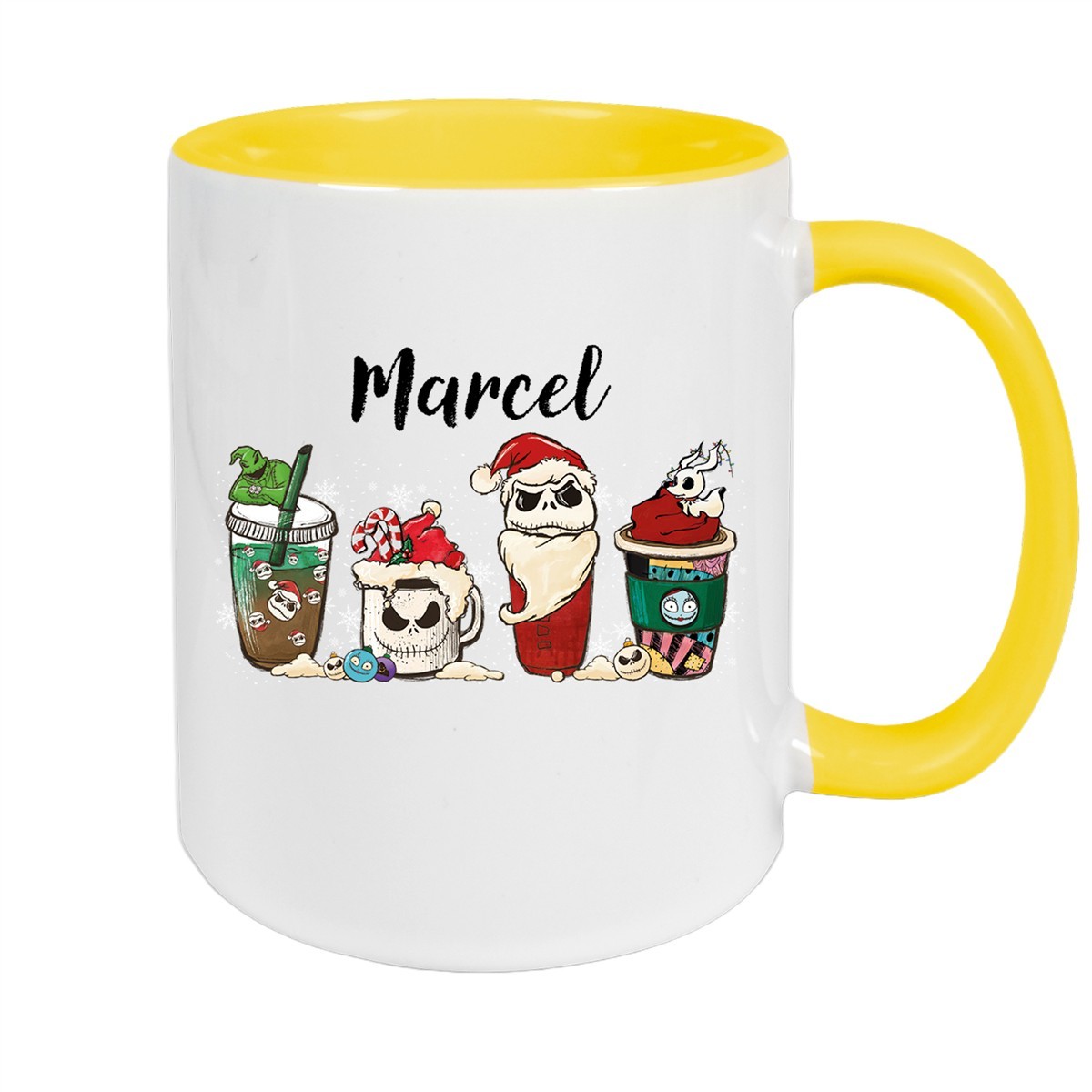 Tasse Wunschname Weihnachten Nightmare before Christmas #9 Keramik Becher versch. Farben