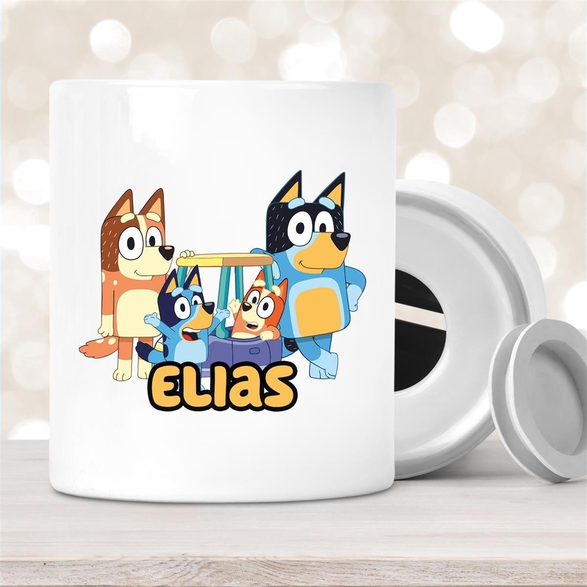 Spardose mit Wunschname Bluey #2 personalisiert