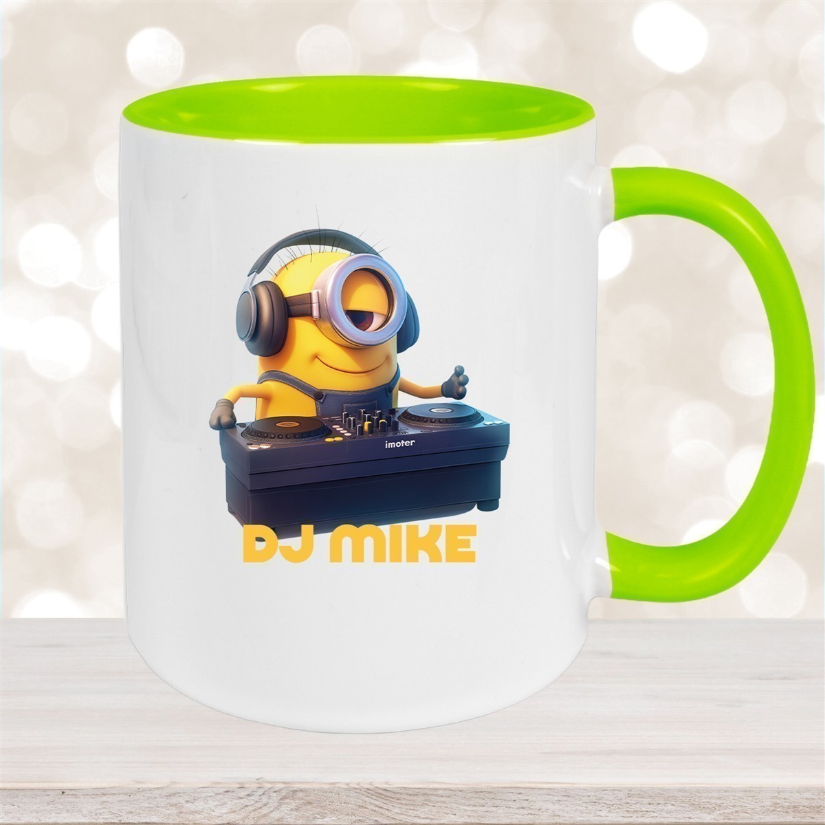 Tasse Minions Kinder Minion #9 DJ Wunschname Keramik Kinderbecher personalisiert versch. Farben