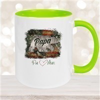 Tasse Vatertag 7 Papa "Bär" Wunschnamen Keramik Personalisiert versch. Farben