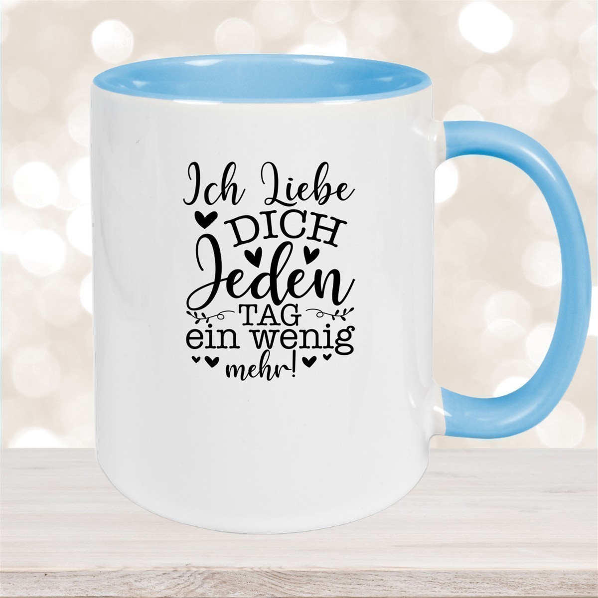Tasse Spruch Valentinstag #17 Keramik versch. Farben