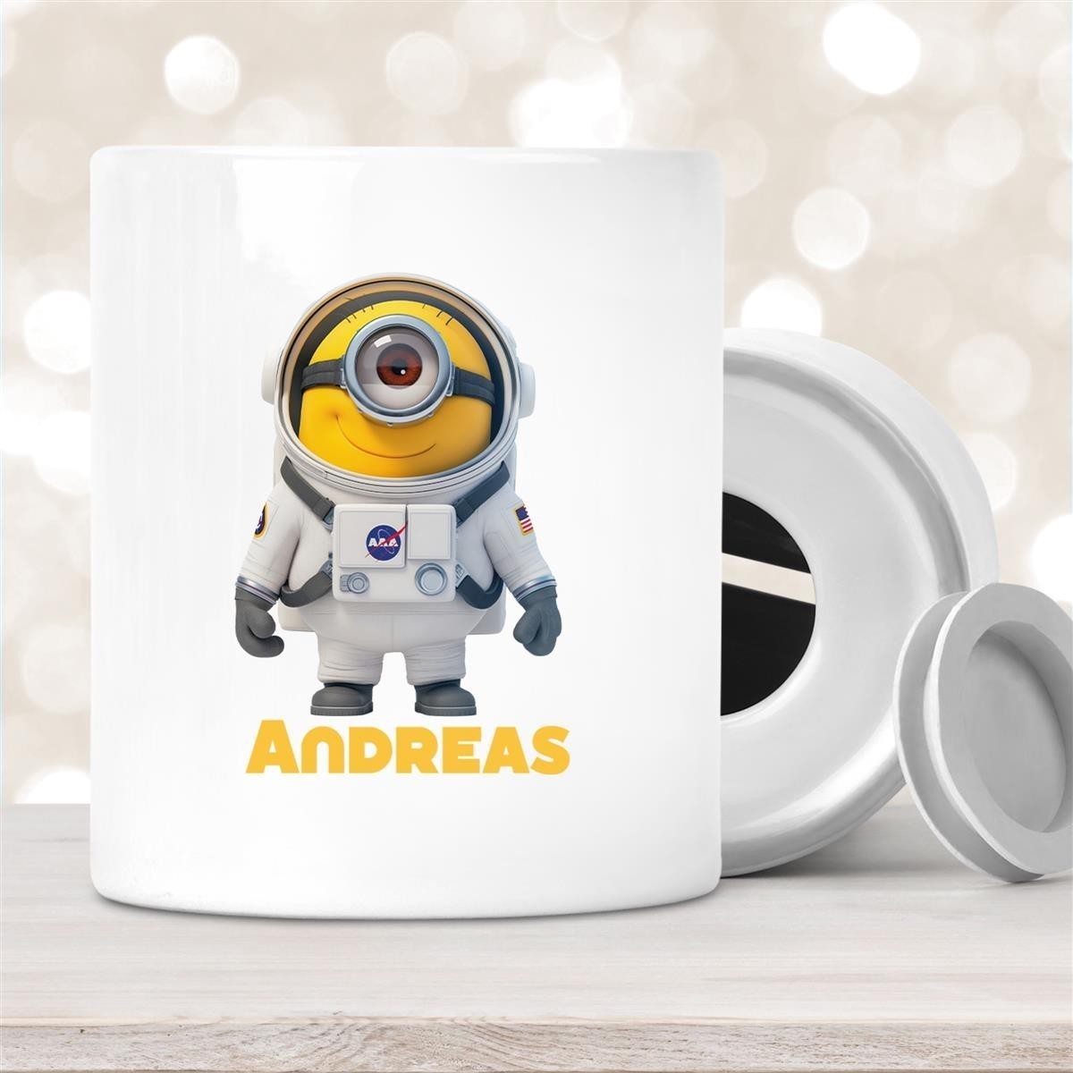 Spardose Minions Kinder Minion #3 Astronaut Wunschname personalisiert Spardose Minions Kinder Minion #3 Astronaut Wunschname personalisiert