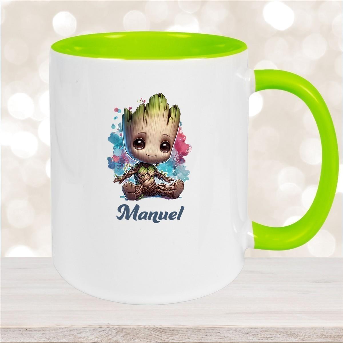Tasse Baby-Groot 1 Wunschname Keramik Kinderbecher personalisiert versch. Farben