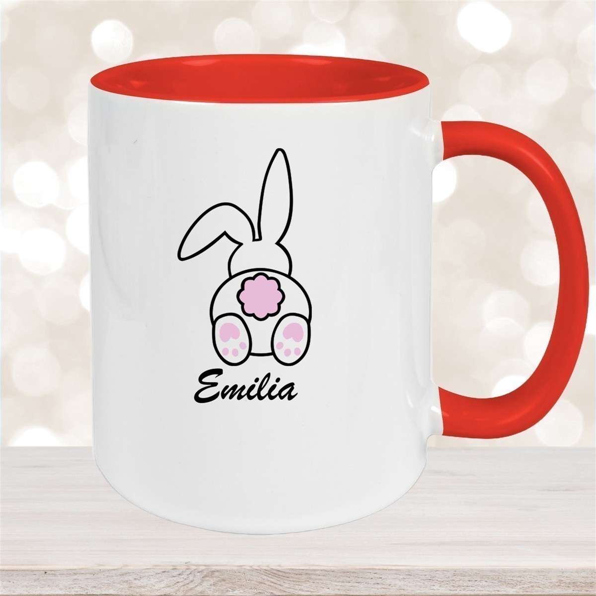 Tasse Ostern - Hase #3 Wunschnamen Keramik personalisiert versch. Farben