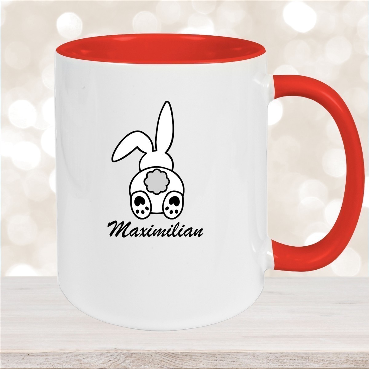 Tasse Ostern - Hase #4 Wunschnamen Keramik personalisiert versch. Farben