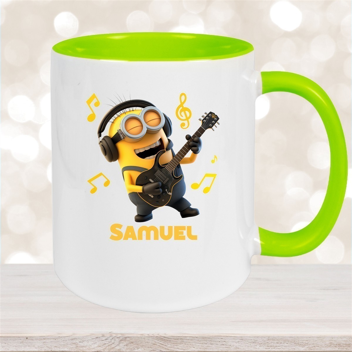 Tasse Minions Kinder Minion #6 Rockstar Wunschname Keramik Kinderbecher personalisiert versch. Farben