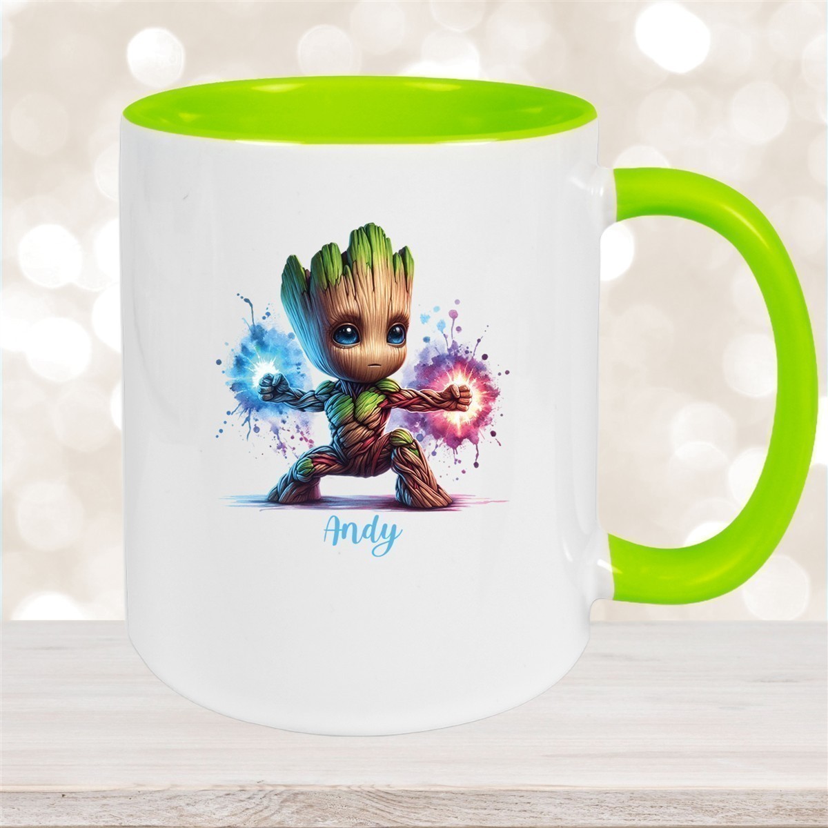 Tasse Wunschname Baby-Groot #8 Keramik Kinderbecher personalisiert versch. Farben