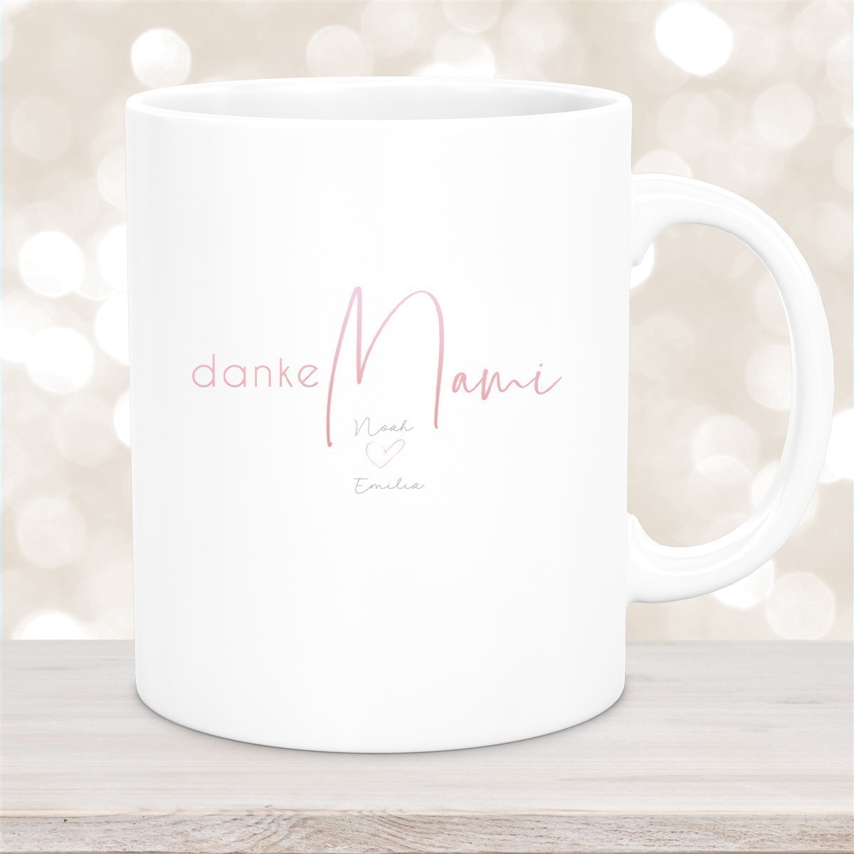 Tasse Muttertag #5 Wunschnamen Keramik Personalisiert Weiß Tasse Muttertag #5 Wunschnamen Keramik Personalisiert versch. Farben