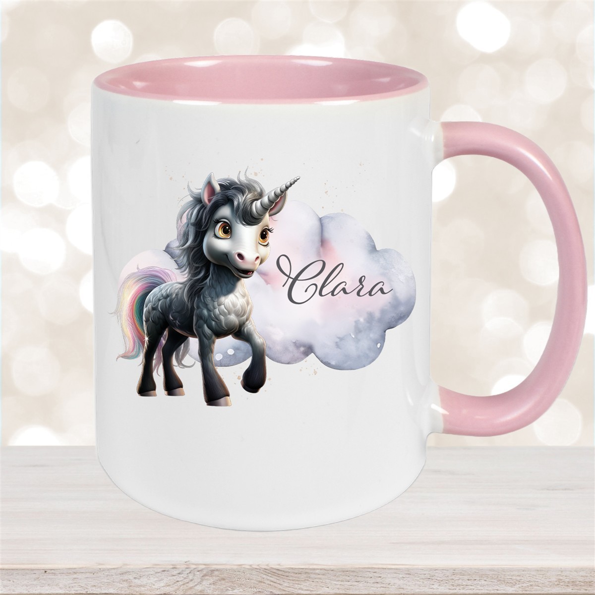 Tasse Einhorn #7 Wunschname Keramik Kinderbecher personalisiert versch. Farben