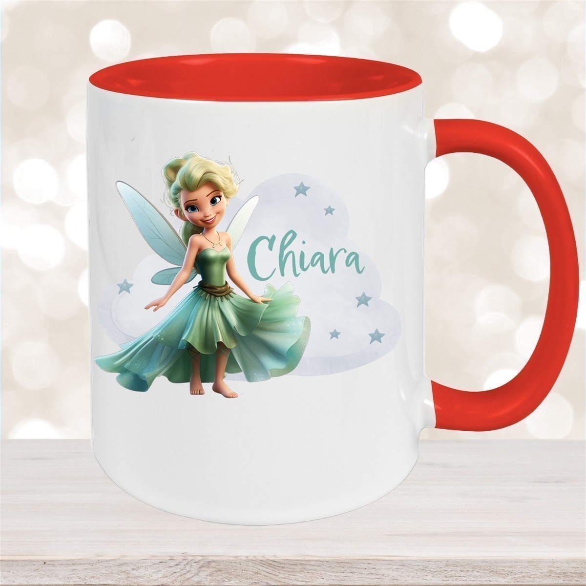 Tasse Fee #5 Wunschname Keramik Kinderbecher personalisiert versch. Farben