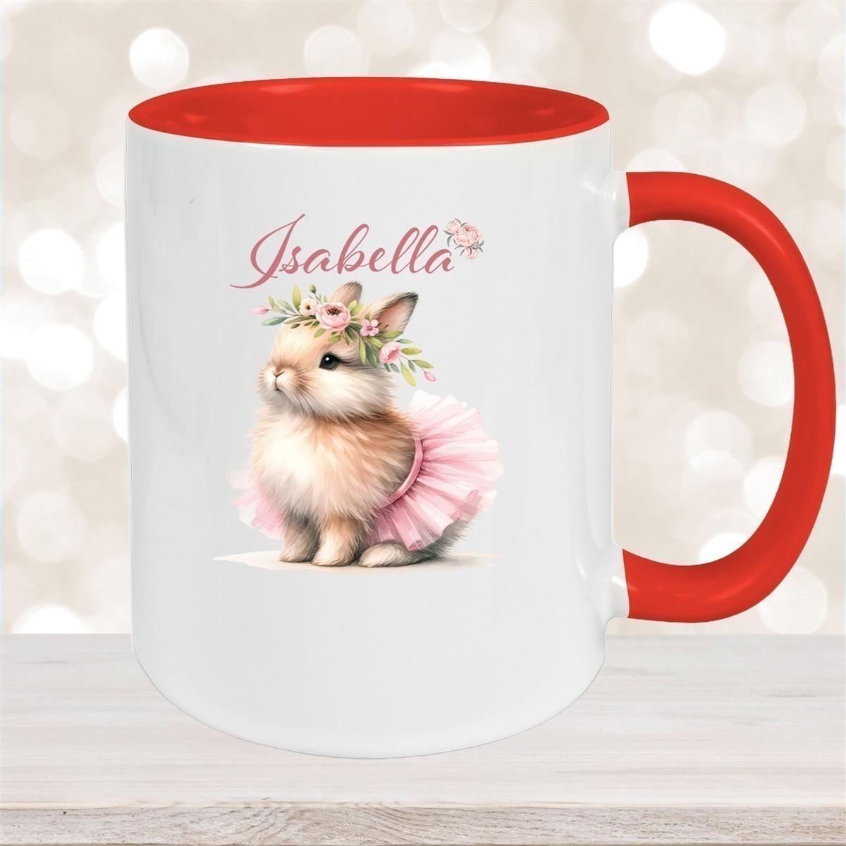 Tasse Ostern - Hase 9 Wunschnamen Keramik personalisiert versch. Farben